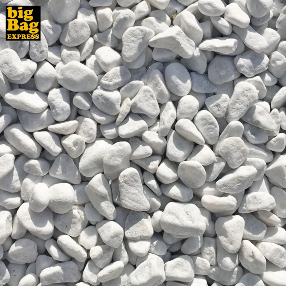 PACK 400kg Galet de Marbre Blanc de Carrare ø 12/16 mm (16 Sacs X 25kg) - Livraison RÉGULIER