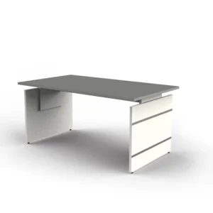 Pochette de classement Bureau à joues réglable en hauteur Kerkmann forme 4 L 1600 x P 800 x H 680-760 mm graphite 114403.1...