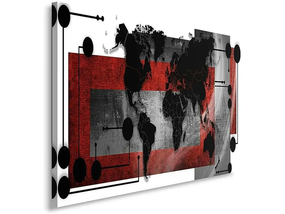 Pochette de classement Tableau la composition d'une carte du monde 1 - 100 x 70 cm