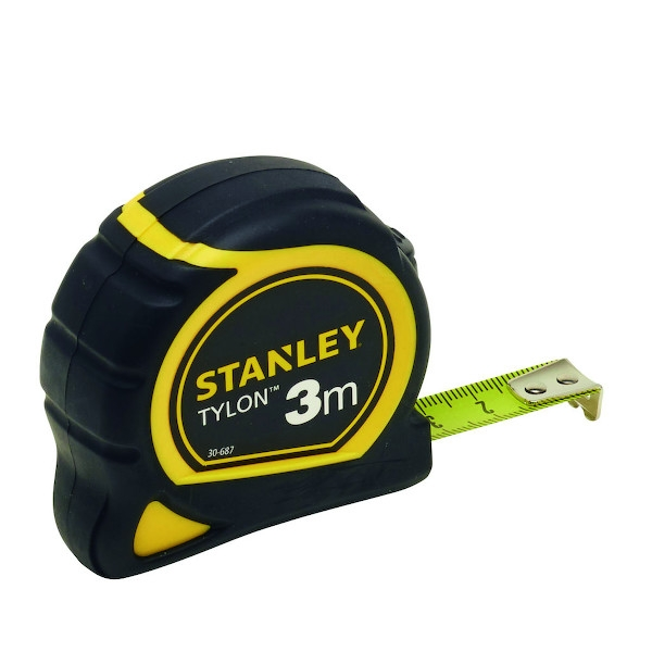Porte-chèques Mesure courte bimatière TYLON 8 mètres x 25 mm sur carte - STANLEY