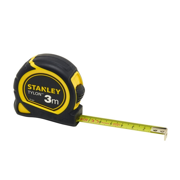 Porte-chèques Mesure courte bimatière TYLON 8 mètres x 25 mm sur carte - STANLEY