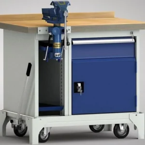 Professionnel - Etabli standard mobile KLW - 1000 x 700 x 866 mm L x l x H WS795N-1000M40-E7038 obtenir à bas prix