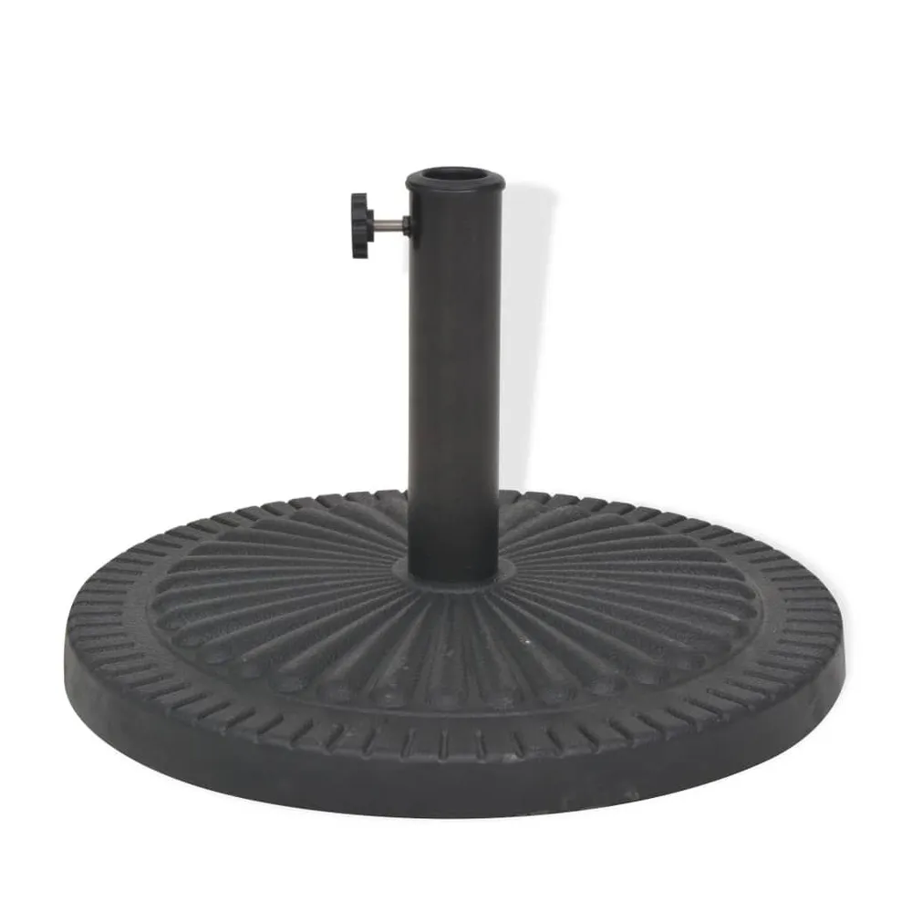 Socle de parasol Résine Rond Noir 29 kg pour la Gestion des Dépenses