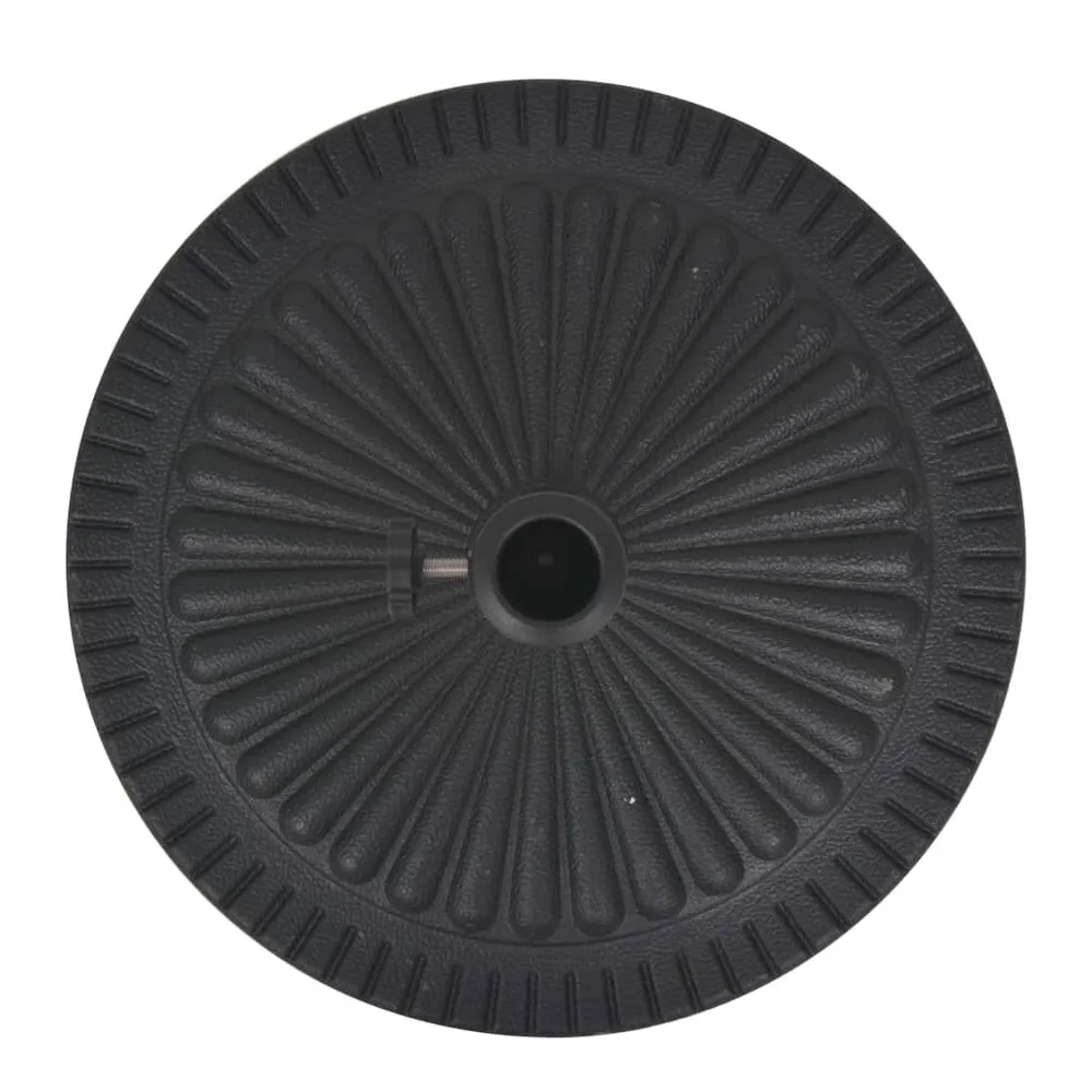 Socle de parasol Résine Rond Noir 29 kg pour la Gestion des Dépenses