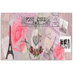 Tableau carte postale de paris 1 - 40 x 30 cm
