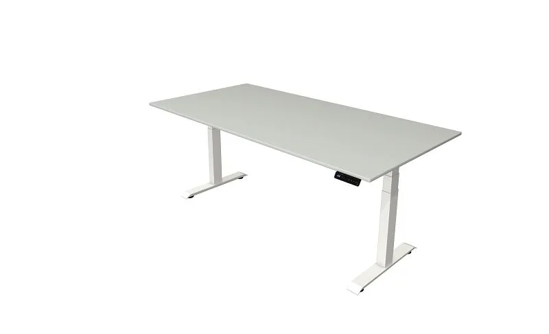 Trieur de factures Kerkmann table debout/assise Move 4 nouveau 200 x 100 cm cadre blanc plateau gris évident 10090911 choi...