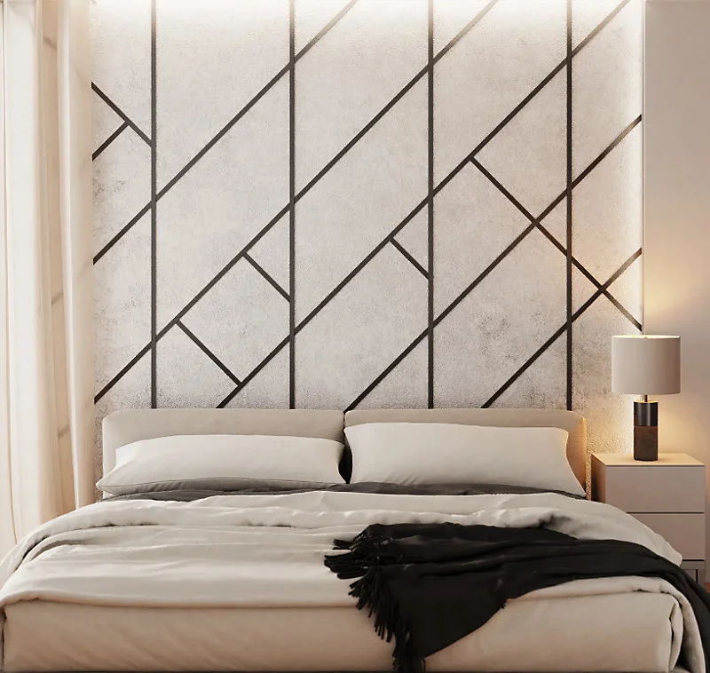 Bandes décoratives I Noir satiné - 28 cm x 270 cm x ep. 0,65