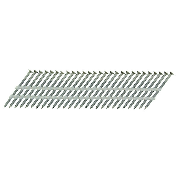 Clou IM90I cranté bande papier 34° inox A2 avec cartouche de gaz - 2,8 x 63 mm en boîte de 1250 pièces - PASLODE