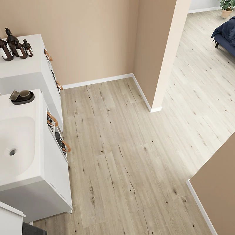 Lame minérale composite clipsable Italo 120 x 20 cm gris évident GoodHome (vendue au carton)
