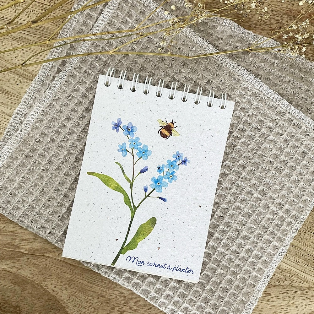 Mon carnet ensemencé à planter - abeille