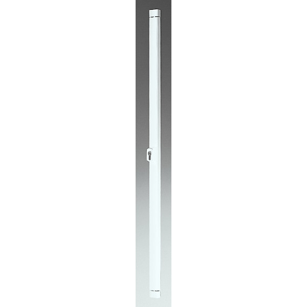 Serrure en applique 2 points carénée cylindre européen STYLBARR3000 - blanc - ISEO