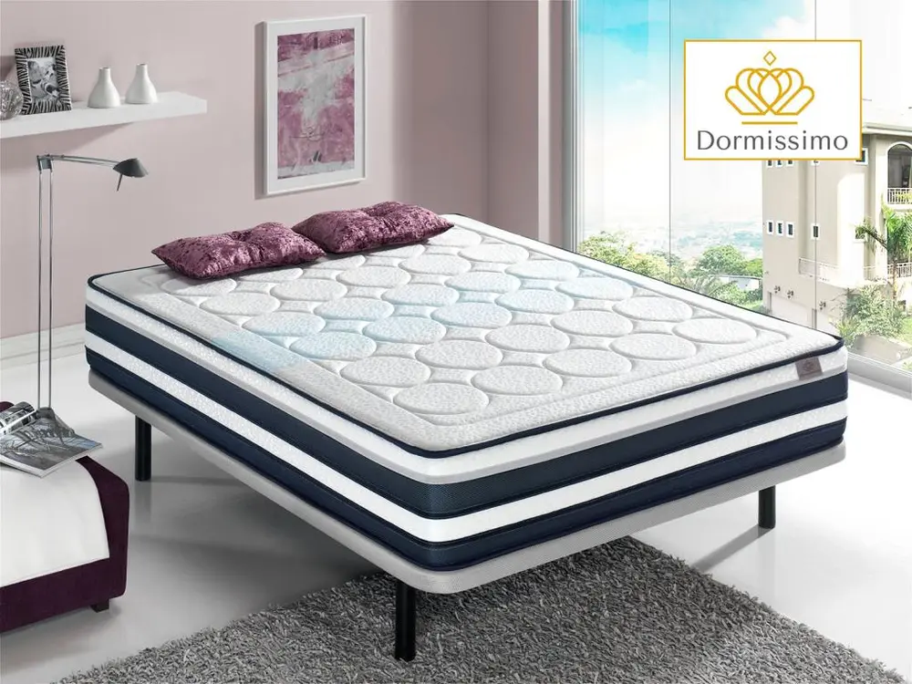 Matelas 150X180 COLUMBATEX, Epaisseur 26 CM, Renforcement lombaire en élastomère et Memoire de forme