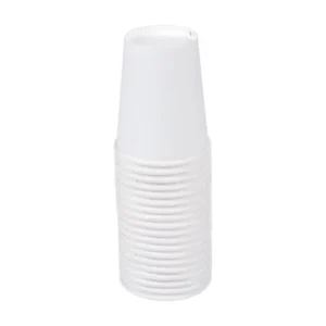 Set de 20 gobelets en carton 23 cl blanc