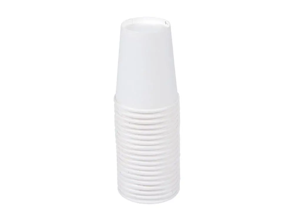 Set de 20 gobelets en carton 23 cl blanc
