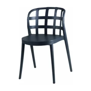Chaise polypropylène Kelina-Couleur Noir pour salle d'attente
