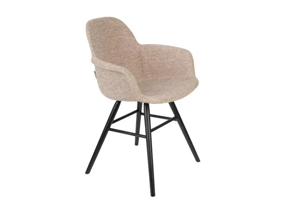 ALBERT KUIP SOFT - Fauteuil design tissu crème