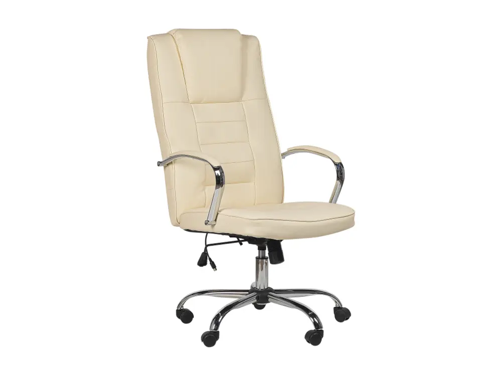 Chaise de bureau avec fonction de massage et chauffante naturel GRANDEUR
