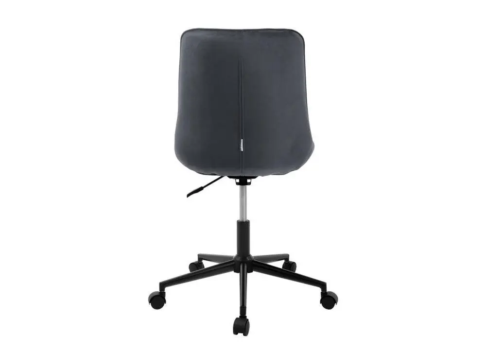 Chaise ergonomique ML-Design Chaise de bureau 4 pièces, gris, assise en velours, structure métallique, chaise rembourrée a...