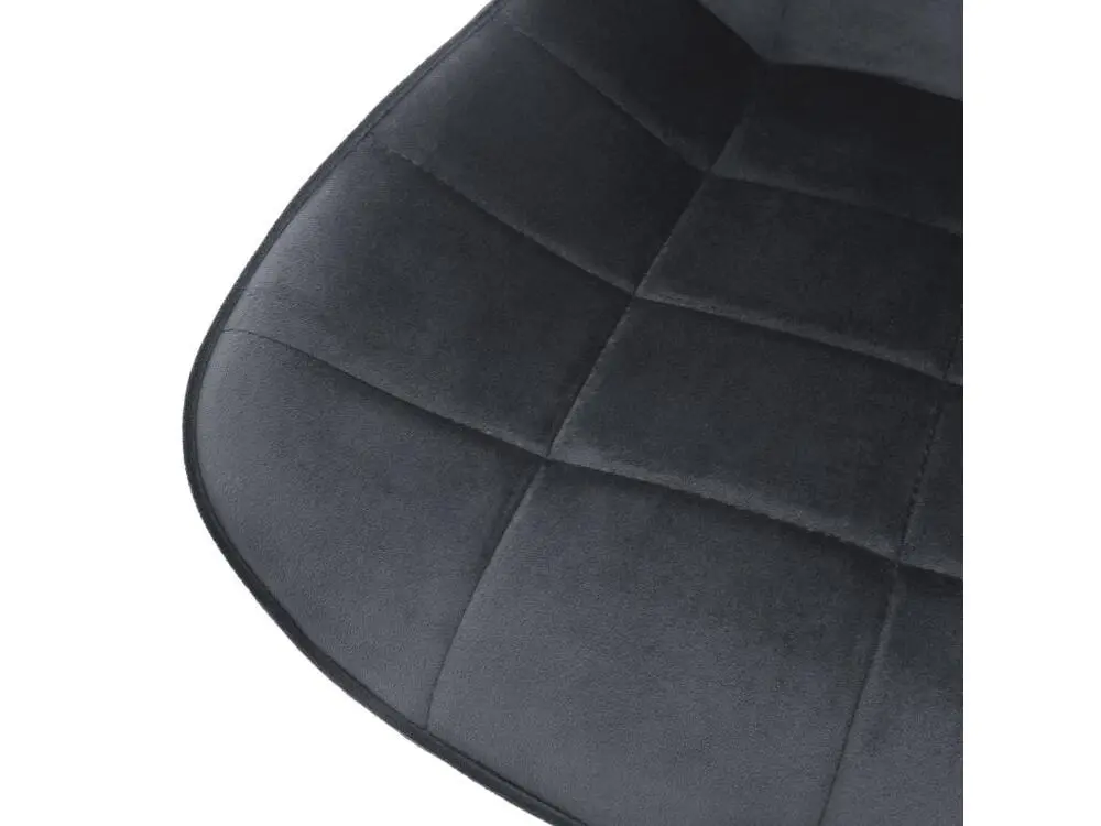 Chaise ergonomique ML-Design Chaise de bureau 4 pièces, gris, assise en velours, structure métallique, chaise rembourrée a...