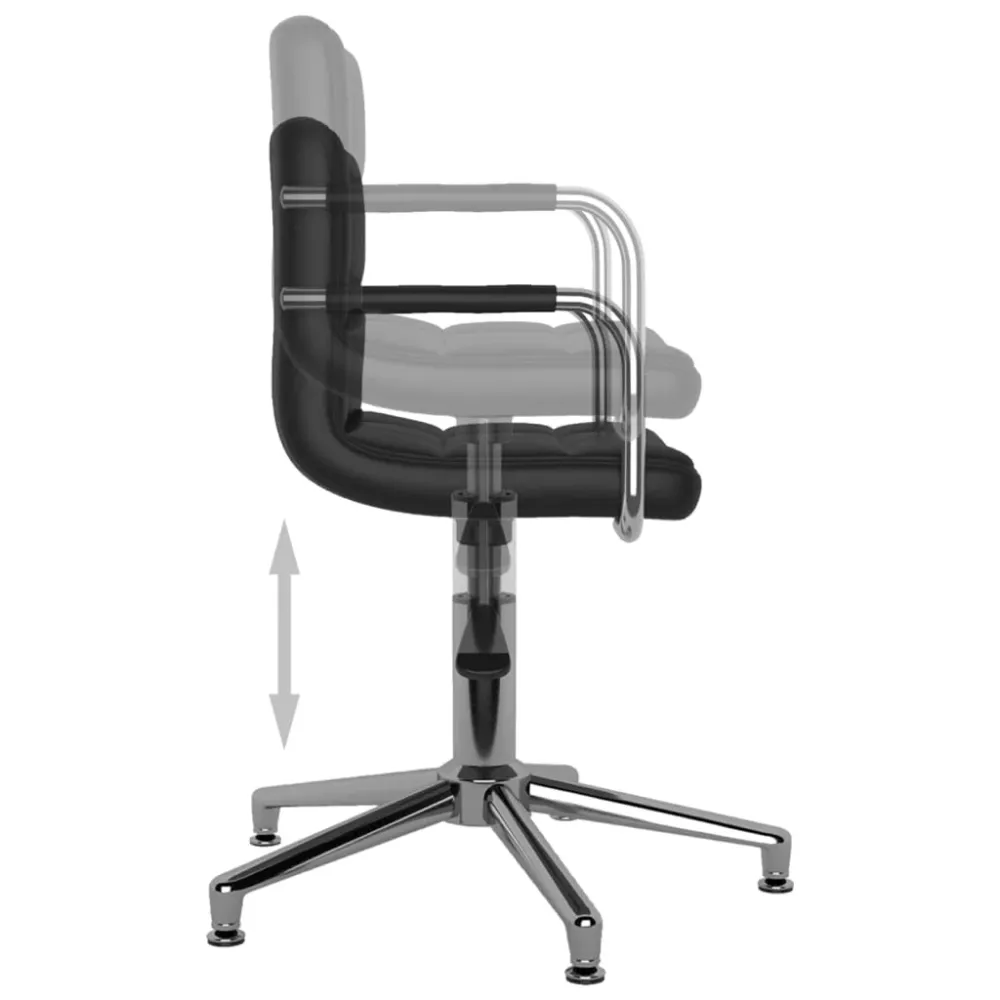 Chaise fauteuil siège de bureau informatique étude pivotante similicuir noir 02_0024051 Hauteur de siège réglable