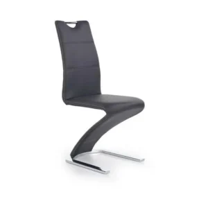 Chaise à roulettes Chaise suspendue design blanche Magnus - Noir