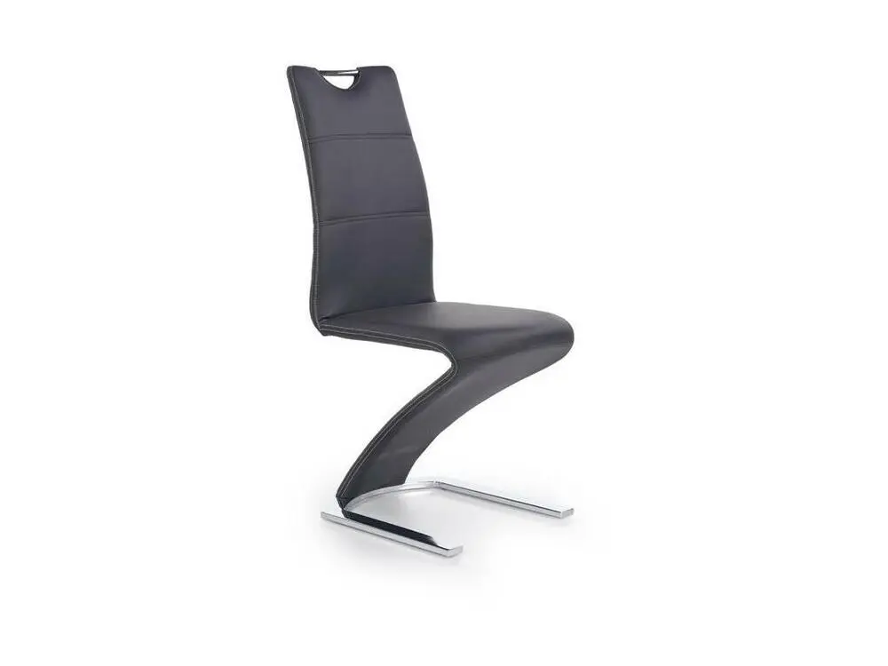 Chaise à roulettes Chaise suspendue design blanche Magnus - Noir