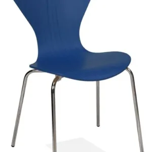 Canapé d'accueil Kaiser-Sitzmöbel Chaise empilable élégante KS16-N4gb couleur : bleu de sécurité 5005 UE : 6 pièces KS16-N...