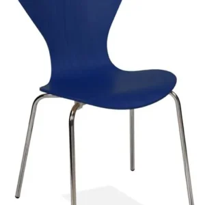 Canapé d'accueil Kaiser-Sitzmöbel Chaise empilable élégante KS16-N4gb couleur : bleu outremer 5002 UE : 6 pièces KS16-N4gb...