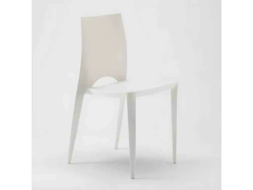 Canapé modulaire Chaise empilable polypropylène Lusko-Couleur Rouge