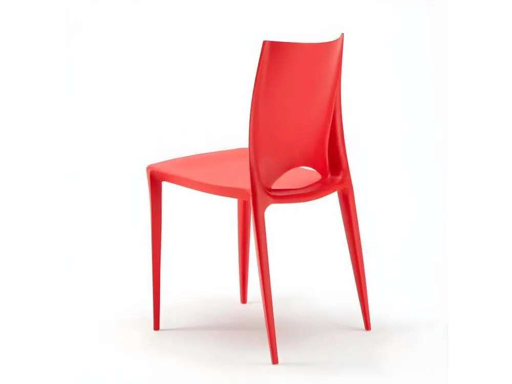 Canapé modulaire Chaise empilable polypropylène Lusko-Couleur Noir