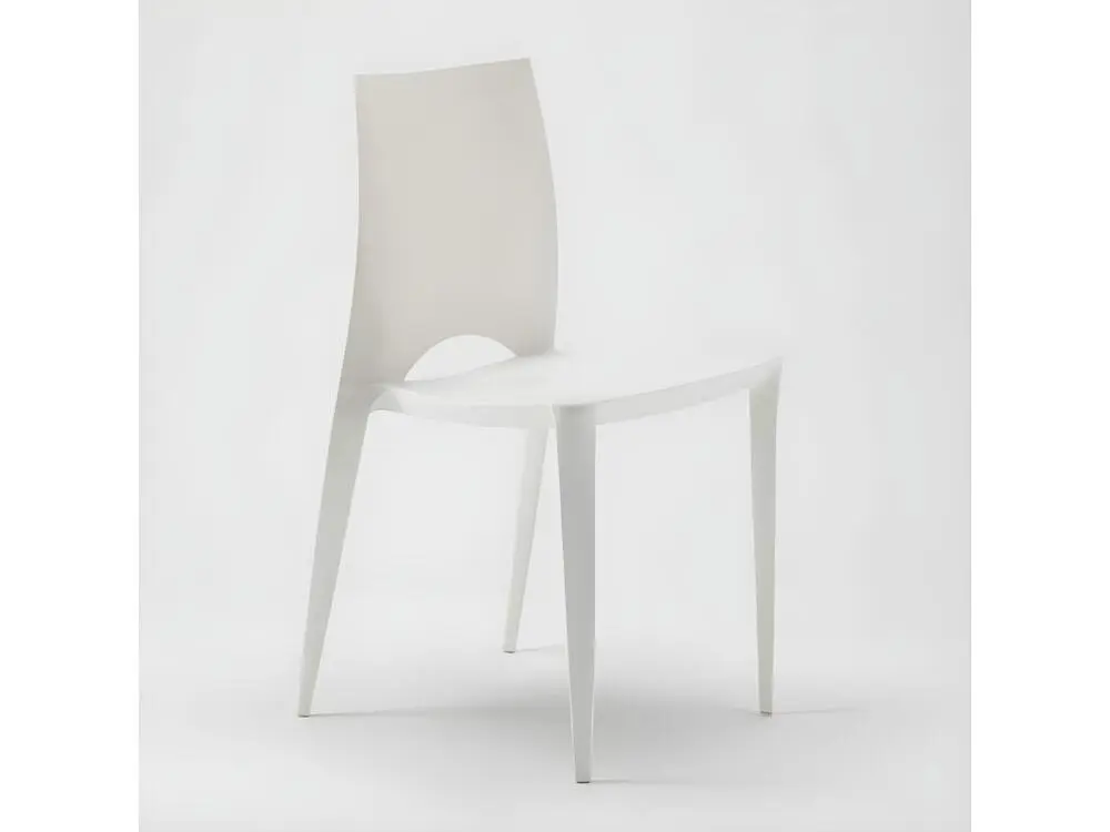 Canapé modulaire Chaise empilable polypropylène Lusko-Couleur Noir