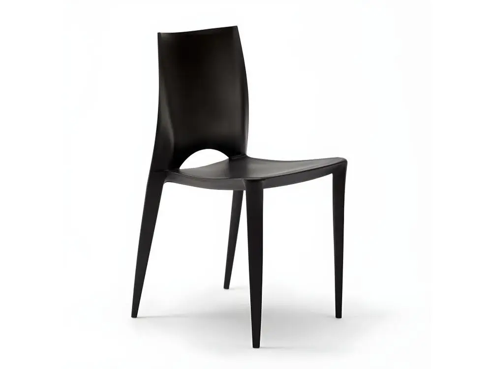 Canapé modulaire Chaise empilable polypropylène Lusko-Couleur Noir