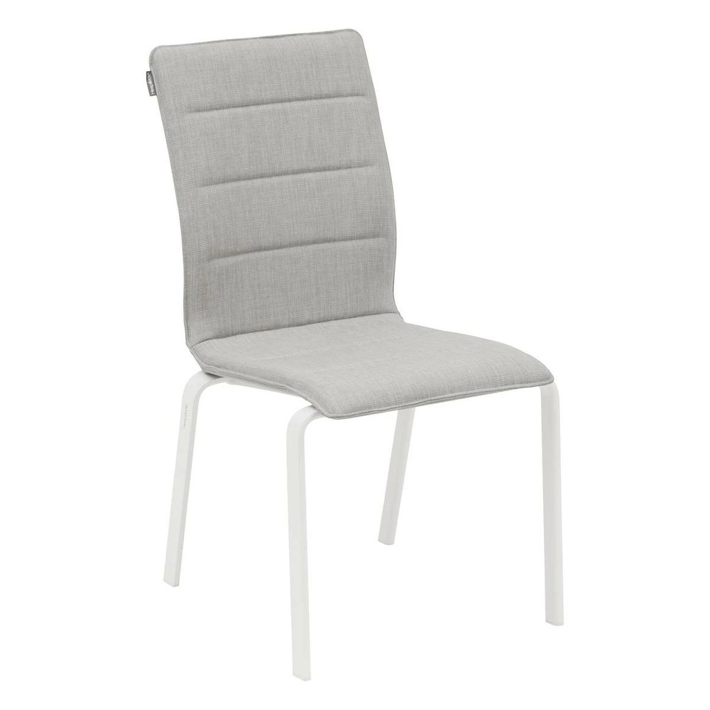 Certifié Bureau Chaise de jardin empilable diese perle & blanc
