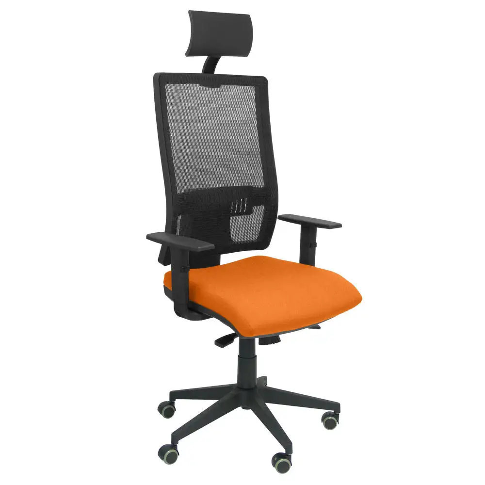 Chaise de Bureau avec Appui-tête Horna bali P&C BALI308 Orange en Tissu respirant