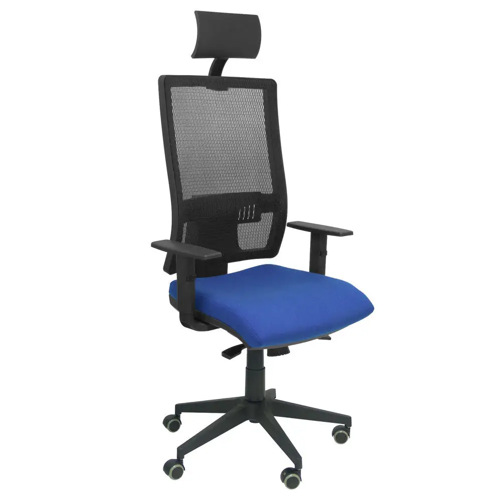 Chaise de Bureau avec Appui-tête Horna bali P&C BALI229 Bleu avec repose-tête