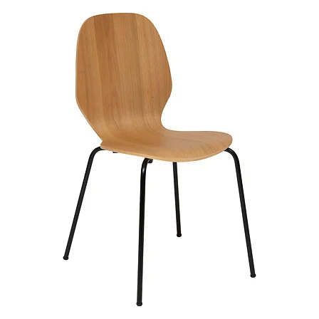 Chaise de conférence Chaise empilable chêne naturel