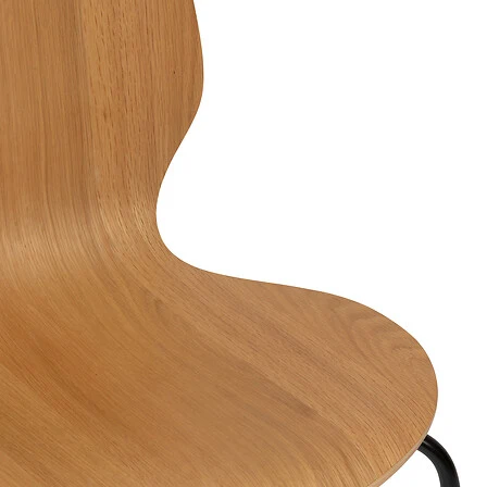 Chaise de conférence Chaise empilable chêne naturel