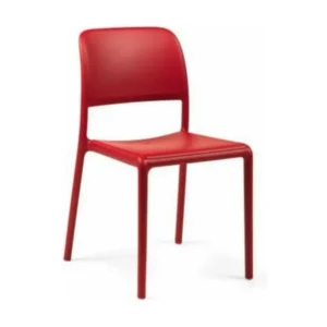 Chaise empilable design Lyvia - Lot de 4-Couleur Bleu ciel pour salle d'attente