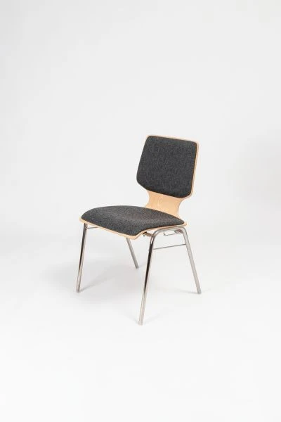 Chaise empilable Kaiser KS23-N1SRP2 forme : N1 structure : tube rond rembourrage assise et dossier UE : 6 pièces KS23-N1SR...