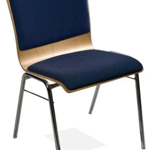 Chaise empilable Kaiser KS23-N3SRP2 forme : N3 structure : tube rond rembourrage assise et dossier UE : 6 pièces KS23-N3SR...