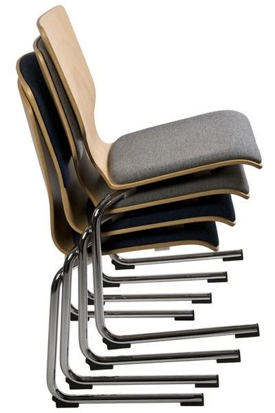 Chaise empilable Kaiser-Sitzmöbel cantilever KS28FG-N3 forme : N3 avec patins en feutre pour parquet UE : 6 pièces KS28FG-...