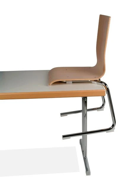 Chaise empilable Kaiser-Sitzmöbel cantilever KS28FG-N3 forme : N3 avec patins en feutre pour parquet UE : 6 pièces KS28FG-...