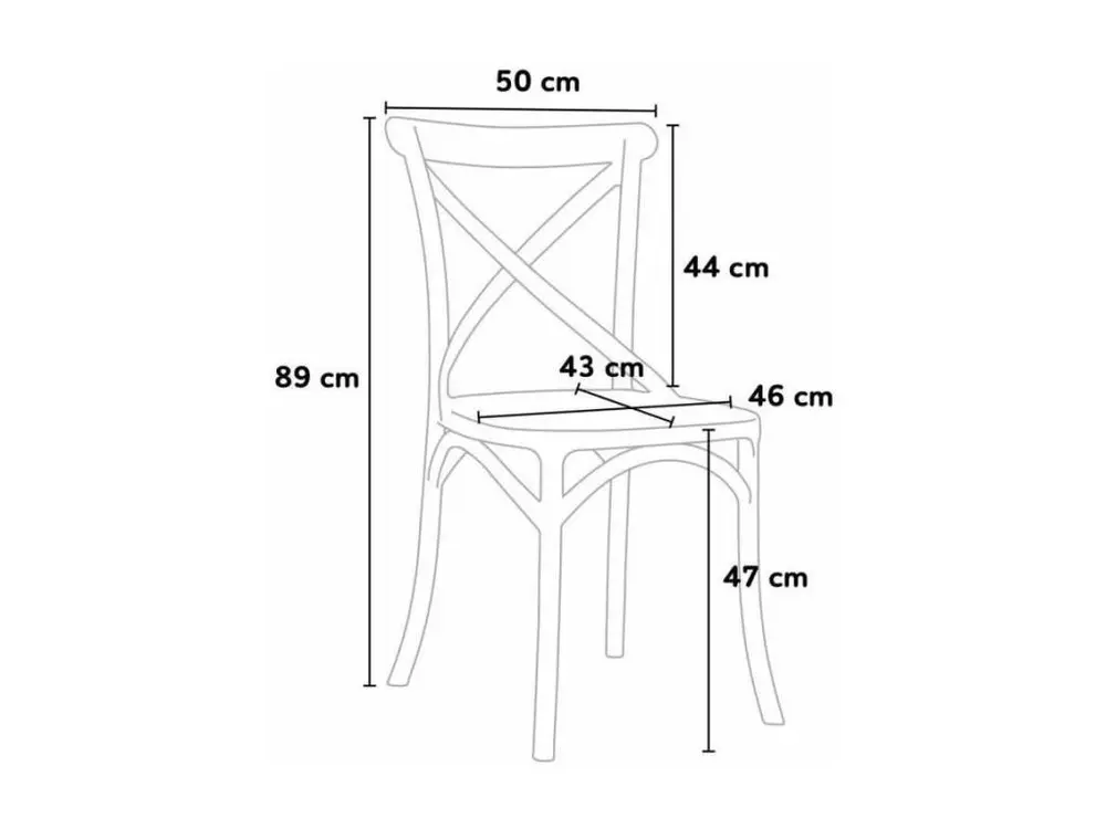 Chaise empilable Ruskia-Couleur Noir en Tissu respirant