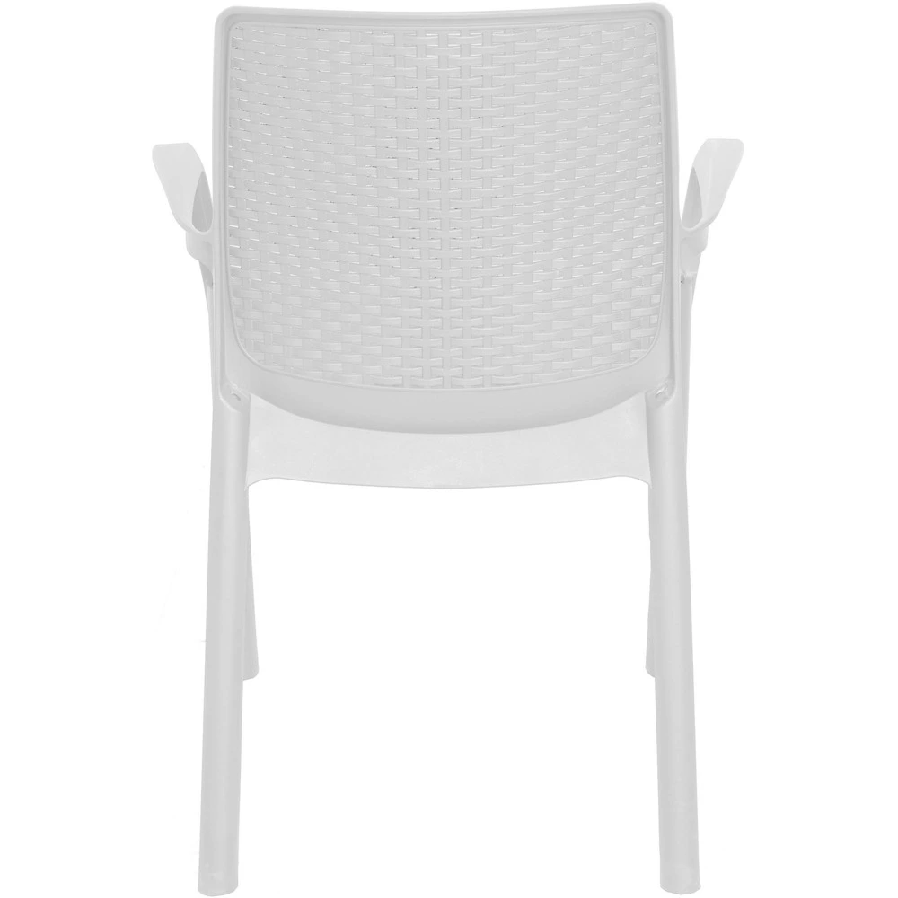 Chaise ergonomique Chaise empilable effet rotin