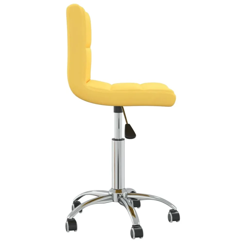 Chaise fauteuil siège pivotante de bureau informatique étude Jaune moutarde tissu jaune 02_0024140 Hauteur de siège réglable
