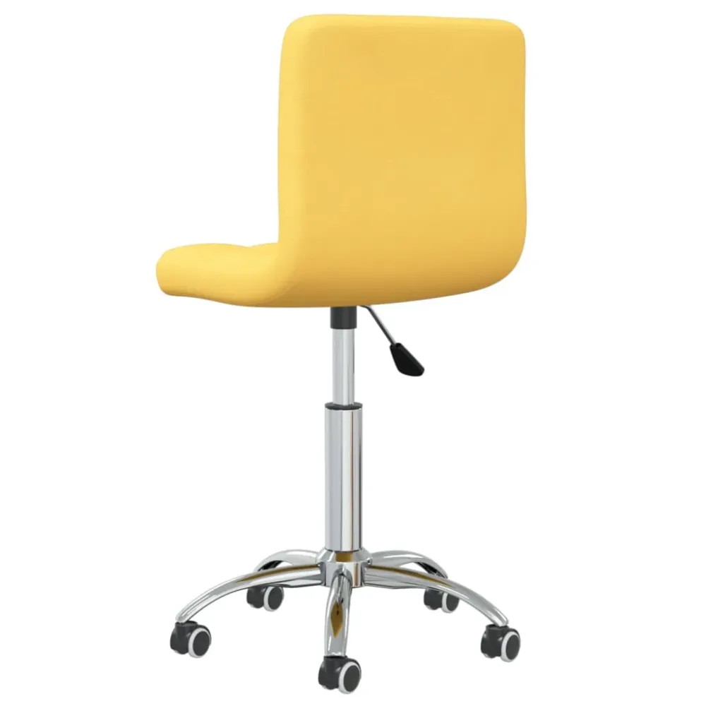 Chaise fauteuil siège pivotante de bureau informatique étude Jaune moutarde tissu jaune 02_0024140 Hauteur de siège réglable