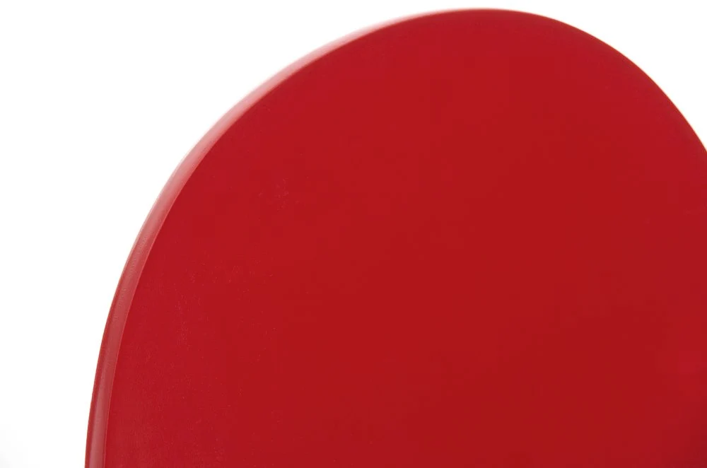 Chaise de salle à manger cuisine empilable design tendance bois rouge et métal 10_0000015