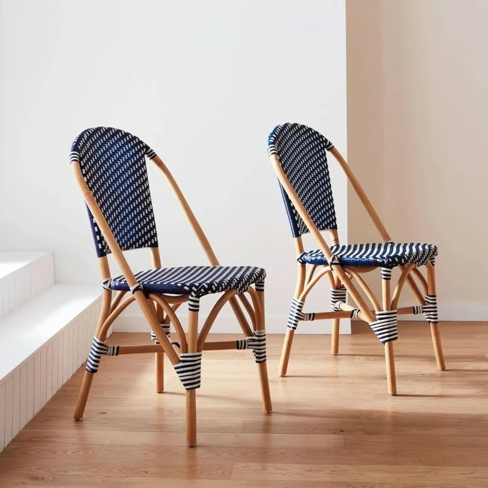 Chaises Bistrot Rotin Empilables | Zenith pour 8 heures de travail
