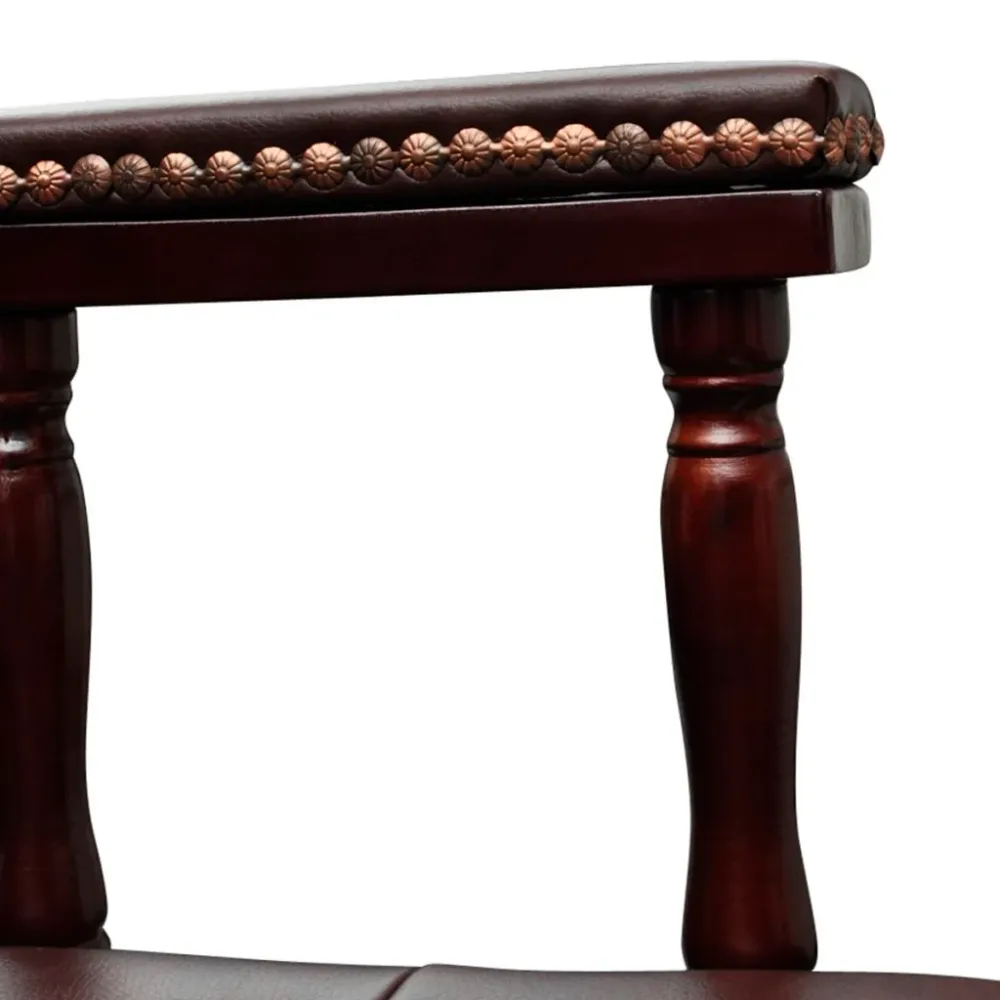 Fauteuil chaise chaise de bureau en cuir mélangé marron 0502056 pour 8 heures de travail
