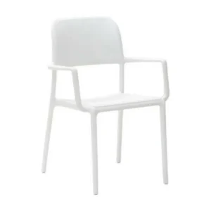 Fauteuil empilable design Lyvia - Lot de 4-Couleur Bleu ciel Charge max 150 kg